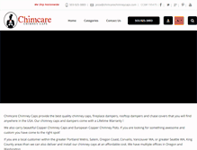 Tablet Screenshot of chimcarechimneycaps.com